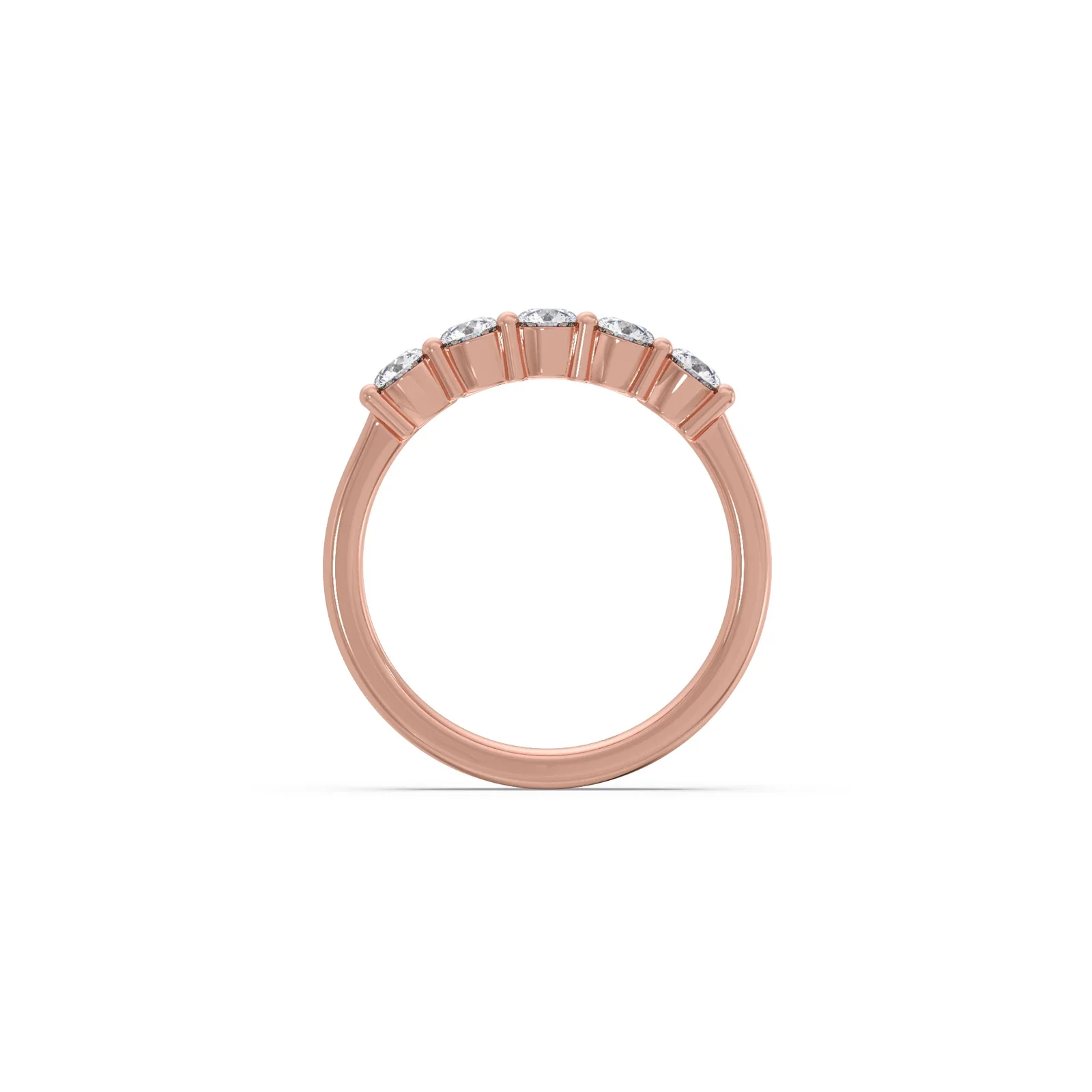 0.50ct Half Eternity Prong Diamond Band - Image 11