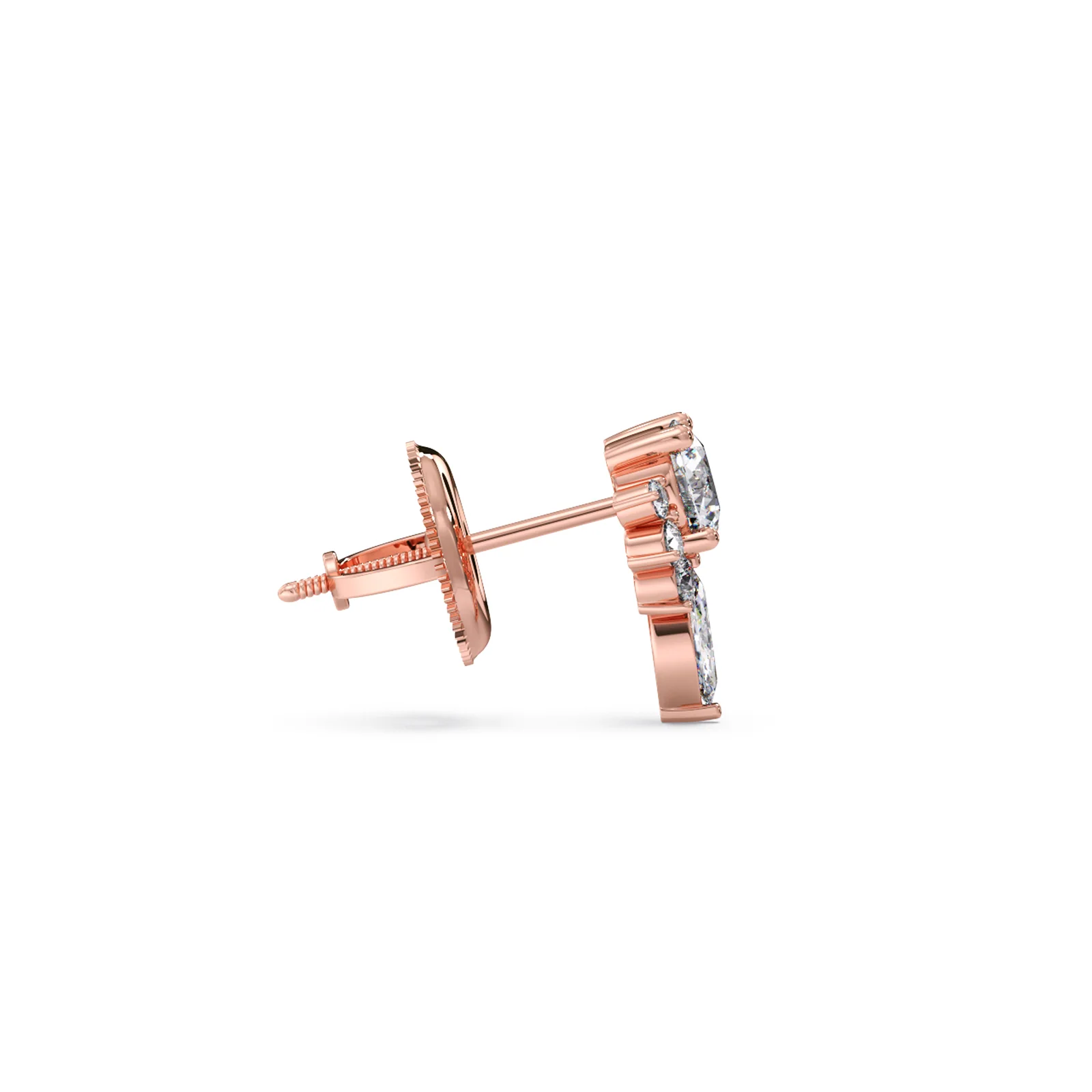 Floral Cluster Stud Earrings - Image 7